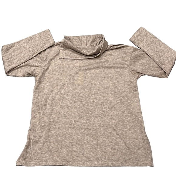 NEW Max Studio Women’s Oatmeal Tan Split Neck Pullover Top - Picture 4 of 7